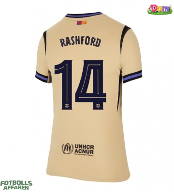 Barcelona Marcus Rashford #14 Bortatröja Kvinnor 2025-26 Kortärmad